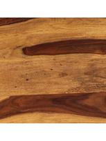 stalas 120 x 60 - Valgomojo stalas VLX Solid Sheesham Wood, rudas/juodas, 1200 mm x 600 mm x 760 mm - 2 nuotrauka