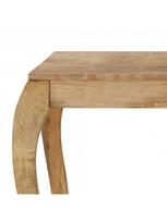 rudas valgomasis stalas - Valgomojo stalas VLX Solid Mango Wood, rudas, 1180 mm x 600 mm x 760 mm - 5 nuotrauka