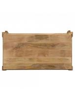 rudas valgomasis stalas - Valgomojo stalas VLX Solid Mango Wood, rudas, 1180 mm x 600 mm x 760 mm - 6 nuotrauka