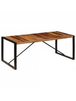 pigu lt valgomojo stalai - Valgomojo stalas VLX Solid Sheesham Wood, rudas, 2000 mm x 1000 mm x 750 mm - 6 nuotrauka