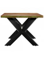 rudas valgomasis stalas - Valgomojo stalas VLX Solid Reclaimed Wood, rudas, 2000 mm x 1000 mm x 750 mm - 3 nuotrauka