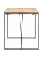 rudas valgomasis stalas - Valgomojo stalas VLX Solid Rough Mango Wood 321563, rudas/pilkas, 1600 mm x 800 mm x 750 mm - 2 nuotrauka