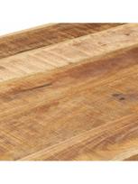 rudas valgomasis stalas - Valgomojo stalas VLX Solid Rough Mango Wood 321563, rudas/pilkas, 1600 mm x 800 mm x 750 mm - 6 nuotrauka
