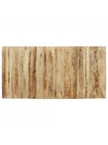 rudas valgomasis stalas - Valgomojo stalas VLX Rough Mango Wood 323566, juodas/šviesiai ruda, 1600 mm x 800 mm x 760 mm - 7 nuotrauka