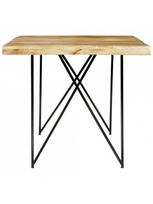 pigu lt valgomojo stalai - Valgomojo stalas VLX Solid Mango Wood 282880, juodas/šviesiai ruda, 1800 mm x 900 mm x 760 mm - 3 nuotrauka