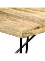 pigu lt valgomojo stalai - Valgomojo stalas VLX Solid Mango Wood 282880, juodas/šviesiai ruda, 1800 mm x 900 mm x 760 mm - 6 nuotrauka
