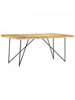pigu lt valgomojo stalai - Valgomojo stalas VLX Solid Mango Wood 282880, juodas/šviesiai ruda, 1800 mm x 900 mm x 760 mm - 8 nuotrauka