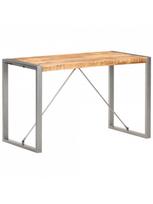 Valgomojo stalas VLX Solid Rough Mango Wood 321561, rudas/pilkas, 1200 mm x 600 mm x 750 mm