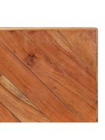rudas valgomasis stalas - Valgomojo stalas VLX Solid Acacia & Mango Wood, rudas/juodas, 1200 mm x 600 mm x 750 mm - 3 nuotrauka