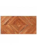 rudas valgomasis stalas - Valgomojo stalas VLX Solid Acacia & Mango Wood, rudas/juodas, 1200 mm x 600 mm x 750 mm - 7 nuotrauka