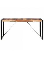 spalvotas valgomojo stalas - Valgomojo stalas VLX Solid Wood 321541, įvairių spalvų, 1600 mm x 800 mm x 750 mm - 2 nuotrauka