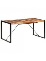 spalvotas valgomojo stalas - Valgomojo stalas VLX Solid Wood 321541, įvairių spalvų, 1600 mm x 800 mm x 750 mm - 6 nuotrauka