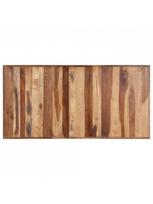 rudas valgomasis stalas - Valgomojo stalas VLX Solid Wood 321547, rudas/juodas, 1600 mm x 800 mm x 750 mm - 3 nuotrauka