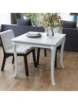 labas staliau - Valgomojo stalas VLX Dining Table 243382, baltas, 800 mm x 800 mm x 760 mm - 1 nuotrauka