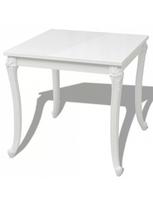 labas staliau - Valgomojo stalas VLX Dining Table 243382, baltas, 800 mm x 800 mm x 760 mm - 2 nuotrauka
