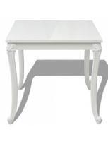 labas staliau - Valgomojo stalas VLX Dining Table 243382, baltas, 800 mm x 800 mm x 760 mm - 3 nuotrauka