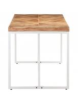 akacijos valgomojo stalas - Valgomojo stalas VLX, rudas, 1400 mm x 700 mm x 760 mm - 2 nuotrauka