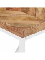 akacijos valgomojo stalas - Valgomojo stalas VLX, rudas, 1400 mm x 700 mm x 760 mm - 4 nuotrauka