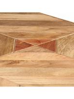 akacijos valgomojo stalas - Valgomojo stalas VLX, rudas, 1400 mm x 700 mm x 760 mm - 5 nuotrauka