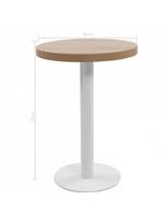 pigu lt valgomojo stalai - Bistro staliukas, 60 cm, rudas - 5 nuotrauka