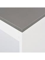 baro stalas lt - Baro stalas su lentyna, 110x50x103cm, baltas - 3 nuotrauka