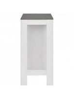 baro stalas lt - Baro stalas su lentyna, 110x50x103cm, baltas - 6 nuotrauka