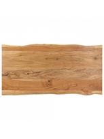 rudas valgomasis stalas - Valgomojo stalas VLX Dining Table, rudas/sidabro, 1600 mm x 800 mm x 760 mm - 4 nuotrauka