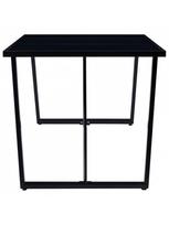 grudinto stiklo stalas - Valgomojo stalas VLX Tempered Glass 281558, juodas, 1800 mm x 900 mm x 750 mm - 3 nuotrauka