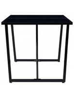 grudinto stiklo stalas - Valgomojo stalas VLX Tempered Glass 281557, juodas, 1600 mm x 800 mm x 750 mm - 4 nuotrauka