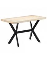 600 x 1200 - Valgomojo stalas VLX 247442, šviesiai ruda, 1200 mm x 600 mm x 750 mm - 8 nuotrauka