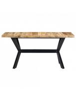 medzio masyvo stalai - Valgomojo stalas VLX 247437, medžio, 1400 mm x 700 mm x 750 mm - 2 nuotrauka