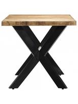 medzio masyvo stalai - Valgomojo stalas VLX 247437, medžio, 1400 mm x 700 mm x 750 mm - 3 nuotrauka
