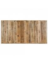 medzio masyvo stalai - Valgomojo stalas VLX 247437, medžio, 1400 mm x 700 mm x 750 mm - 6 nuotrauka