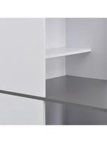 pigu lt valgomojo stalai -  VLX Chipboard 280231, baltas/pilkas, 1150 mm x 590 mm x 2000 mm - 2 nuotrauka