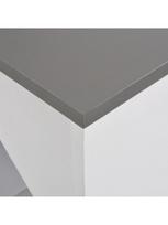 pigu lt valgomojo stalai -  VLX Chipboard 280231, baltas/pilkas, 1150 mm x 590 mm x 2000 mm - 3 nuotrauka
