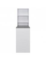pigu lt valgomojo stalai -  VLX Chipboard 280231, baltas/pilkas, 1150 mm x 590 mm x 2000 mm - 5 nuotrauka