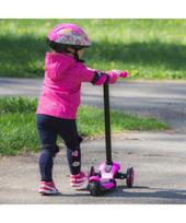 triratis paspirtukas vaikams - Vaikiškas triratis paspirtukas vaikams nuo1-3m. (iki 50kg) Worker Jaunsee Pink - 17 nuotrauka