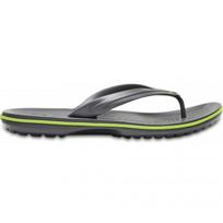 crocs batai - Crocs™ Crocband™ Flip Graphite/Volt Green 37,5 - 2 nuotrauka