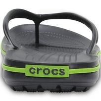 crocs flip - Crocs Crocband Flip 11033 OA1 paplūdimio šlepetės (79378) (Pilkai žalia spalva, 42-43 dydis) - 7 nuotrauka
