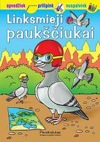 Linksmieji paukščiukai. Spalvinimo knygelė su lipdukais