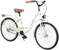 dviracio vaikisko - Dviratis AZIMUT Julie 24" 2021 light cream - 1 nuotrauka