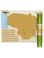lietuvos zemelapis - Nutrinamas žemėlapis "Lietuva" - 1 nuotrauka