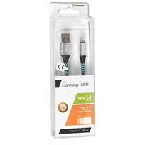 micro usb to - Tracer USB 2.0 to Lightning Connector 1m Black/Blue - 3 nuotrauka
