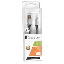 iphone laidas senukai - Tracer USB 2.0 to Lightning Connector 1m Black/Silver - 3 nuotrauka