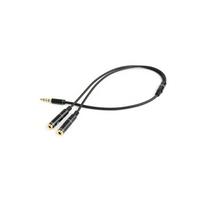 adapteris 3.5mm 2 x 3.5mm - Gembird CCA-417M 3.5mm Audio + Microphone Adapter Cable - 2 nuotrauka