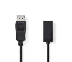Nedis DisplayPort To HDMI Adapter Cable 0.2m Black