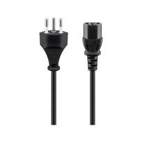 Goobay Kaltgerätekabel (Schweiz) juodas Cable 2 Meter