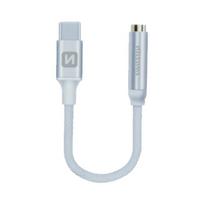 Swissten USB-C to 3.5mm Audio Adapter 15cm Silver