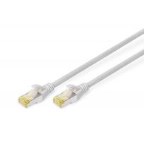 rj 45 cat6 kabelis - Laidas Digitus CAT 6a S/FTP Patch Cable Grey 2m - 1 nuotrauka