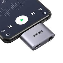 3.5mm adapter usb 3.0 - UGREEN CM231 USB-C to USB-C Adapter + jack 3.5mm (gray) - 3 nuotrauka